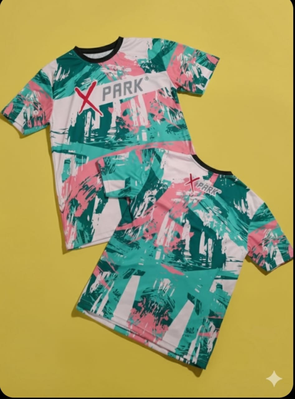 ADULTS TEE - X PARK (APPLE GREEN)